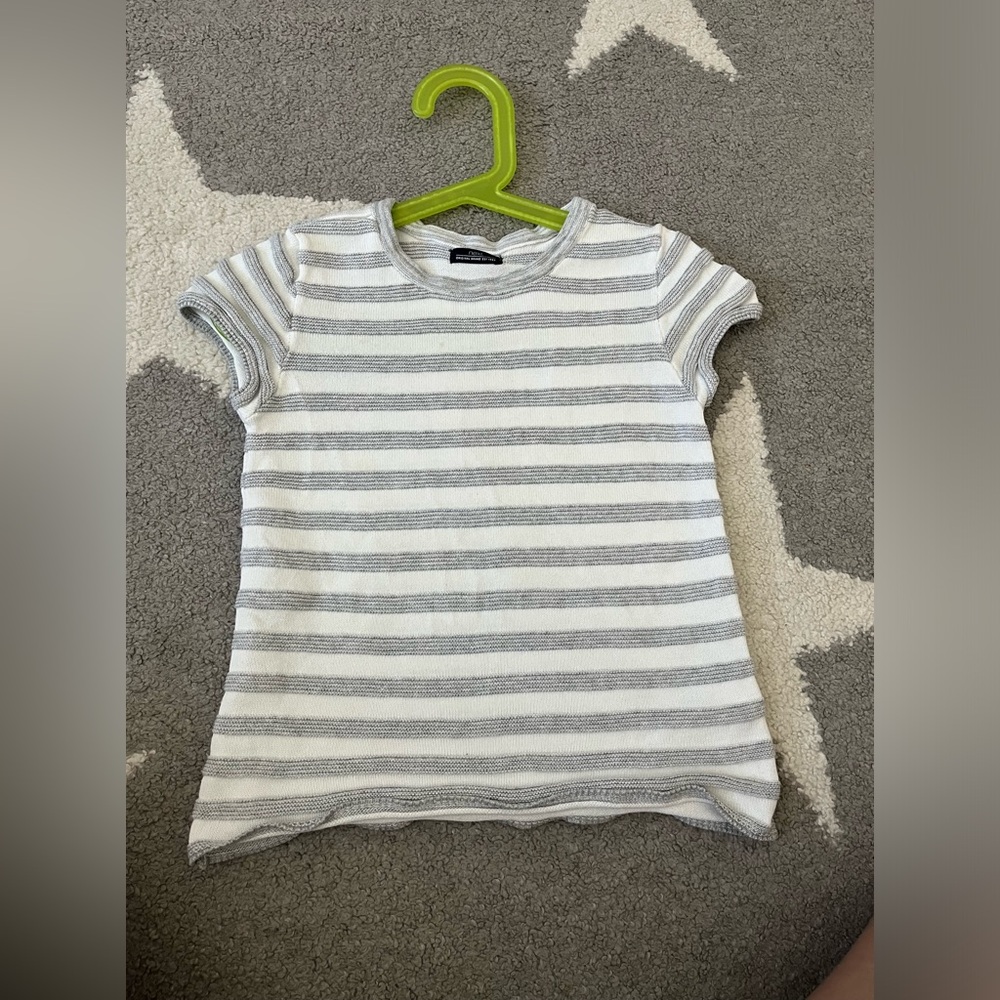 Next white and gray striped tshirt